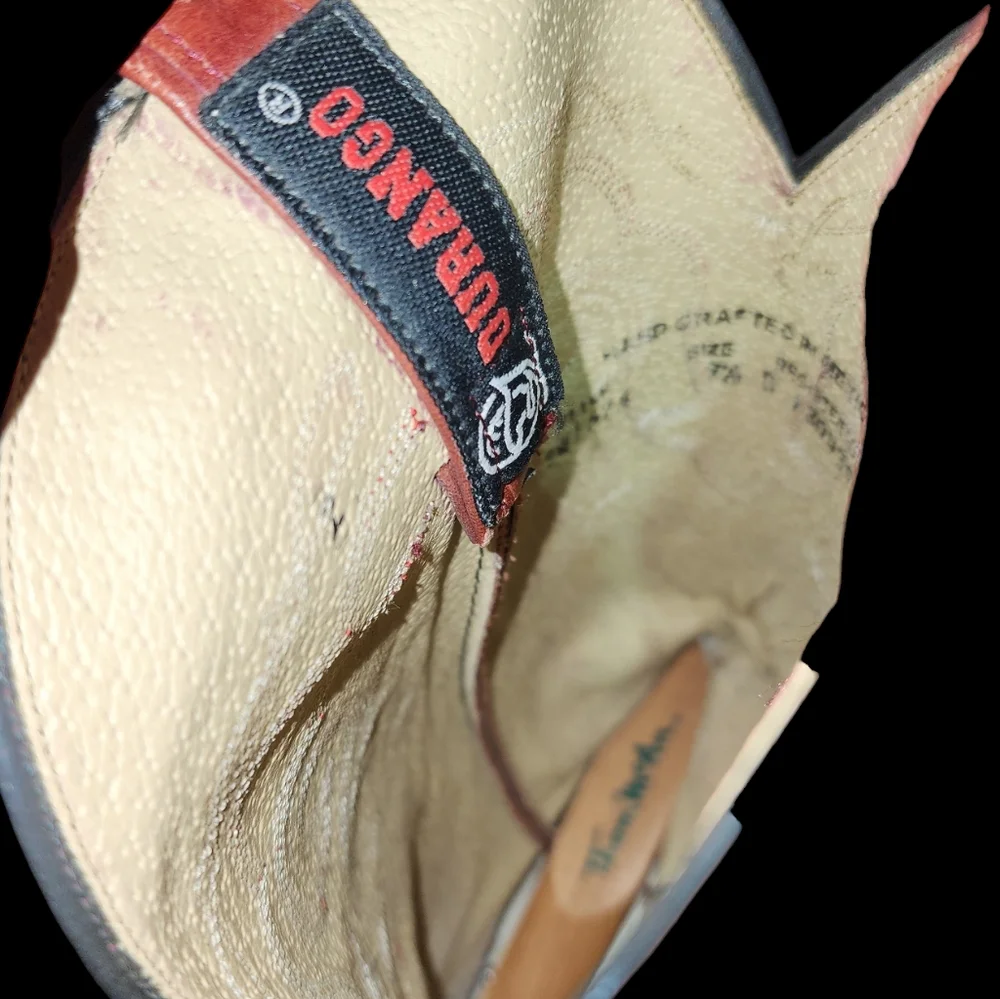 DURANGO Exotic Eel Skin Cowboy Boots. SIZE 9.5 D - Picture 5 of 5